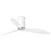 Ventilatore Bianco Opaco Con Pale Trasparenti Motore Dc Per Risparmiare Sulla Bolletta Elettrica Corpo In Acciaio E 3 Pale Trasparenti In Policarbonato Diametro 128 Cm Per Stanze Fino A 18 Mq. Telecomando A 6 Velocità Compreso Funzione Estate Inverno - Foto miniatura 1