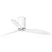 Ventilatore Bianco Opaco Con Pale Trasparenti Motore Dc Per Risparmiare Sulla Bolletta Elettrica Corpo In Acciaio E 3 Pale Trasparenti In Policarbonato Diametro 128 Cm Per Stanze Fino A 18 Mq. Telecomando A 6 Velocità Compreso Funzione Estate Inverno - Foto miniatura 7