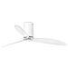 Ventilatore Bianco Opaco Con Pale Trasparenti Motore Dc Per Risparmiare Sulla Bolletta Elettrica Corpo In Acciaio E 3 Pale Trasparenti In Policarbonato Diametro 128 Cm Per Stanze Fino A 18 Mq. Telecomando A 6 Velocità Compreso Funzione Estate Inverno - Foto miniatura 9