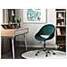 Sedia Da Ufficio Con Rotelle In Velluto Verde Selma - Foto miniatura 13