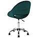 Sedia Da Ufficio Con Rotelle In Velluto Verde Selma - Foto miniatura 11