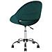 Sedia Da Ufficio Con Rotelle In Velluto Verde Selma - Foto miniatura 18