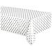 Unique - Tovaglia Di Plastica Bianca A Pois Grigi - Foto miniatura 1