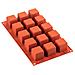 Sf105 - Silicone Nr. 15 Cubi 35 X35 H 35 Mm Terracotta In Nylon + Cav Classic - Foto miniatura 1