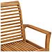 Panca Da Giardino Con Cuscino Nero 112 Cm In Legno Di Teak - Foto miniatura 4