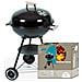 51226 barbecue per l'aperto e bistecchiera Grill Kettle Nero - Foto miniatura 1