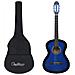 Chitarra Classica per Principianti con Custodia Blu 4/4 39"" - Foto miniatura 1