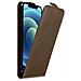 Custodia Compatibile Con Apple Iphone 12 / Iphone 12 Pro In Bruno Caffè - Coperchio Protettivo In Design Flip Con Chiusura Magnetica - Foto miniatura 1