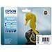 Seahorse Multipack Cartuccia Ink Originale Nero / Ciano / Ciano Chiaro / Magenta chiaro / Magenta / Giallo per Stylus Photo R200 / RX620 6 pz - Foto miniatura 1
