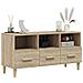 Mobile Porta Tv Rovere Sonoma 102x36x50 Cm Legno Multistrato - Foto miniatura 4
