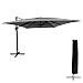 Ombrello Offset Molokai Rettangolare 3x4m Grigio + Copertura - Foto miniatura 1