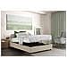 Letto Matrimoniale Maria, Letto Contenitore Con Rivestimento In Tessuto, 100% Made In Italy, Apertura Frontale, Adatto Per Materasso Cm 160x200, Beige - Foto miniatura 2