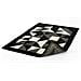 Tappeto Passatoia Cucina Salotto Antimacchia Retro Antiscivolo Origami Vari Colori 115x175 Nero - Foto miniatura 1