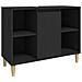 Mobile Lavabo Nero 80x33x60 Cm In Legno Multistrato - Foto miniatura 2