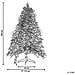 Albero Di Natale Innevato Led 180 Cm Miette - Foto miniatura 11