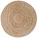 Tappeto Rotondo Bombay - Marrone - Juta - 120x120x1 Cm - Foto miniatura 1