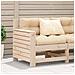 Lusso Casadino -  Divano Senza Braccioli Da Giardino 69x62x70,5 Cm Massello Pino - Foto miniatura 8