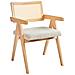 Set Di 2 Sedie Da Pranzo Ava Legno Marrone Chiaro /beige - Foto miniatura 3
