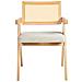 Set Di 2 Sedie Da Pranzo Ava Legno Marrone Chiaro /beige - Foto miniatura 4