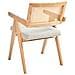 Set Di 2 Sedie Da Pranzo Ava Legno Marrone Chiaro /beige - Foto miniatura 5