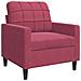 Set di Divani 3 pz con Cuscini Rosso Vino in Velluto - Foto miniatura 5