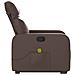 Poltrona Alzapersona Reclinabile Massaggio Marrone Similpelle - Foto miniatura 9