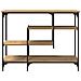 Tavolo Console  in Rovere Artigianale 100x35x75 cm Legno Ingegnerizzato e Acciaio - Foto miniatura 5