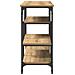 Tavolo Console  in Rovere Artigianale 100x35x75 cm Legno Ingegnerizzato e Acciaio - Foto miniatura 6