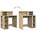 Scrivania con Storage Rovere Sonoma 90x48x101.5 cm Legno ingegnerizzato - Foto miniatura 8