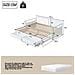 Letto Da Giorno Multifunzionale Due In Uno 90/180x190cm, Letto In Pino Con Cassetti E Letto A Scomparsa, Bianco, Senza Materasso - Foto miniatura 2