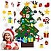 Albero Di Natale In Feltro Fai-da-te Con Decorazioni Rimovibili Per Natale - Foto miniatura 1