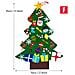 Albero Di Natale In Feltro Fai-da-te Con Decorazioni Rimovibili Per Natale - Foto miniatura 2