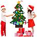 Albero Di Natale In Feltro Fai-da-te Con Decorazioni Rimovibili Per Natale - Foto miniatura 5