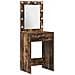 Set Tavolo da Trucco 3 pcs Rovere fumé 50 x 41 x 135 cm - Foto miniatura 4
