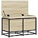 Contenitore con Coperchio Rovere Sonoma 80x40x51,5cm Truciolato - Foto miniatura 7