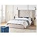 Letto Contenitore Velluto Lubbon 140 X 200 Cm Tortora - Foto miniatura 1