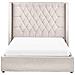 Letto Contenitore Velluto Lubbon 140 X 200 Cm Tortora - Foto miniatura 3