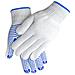 Guanti In Filato Di Cotone 600g Con Punti In Pvc Blu (taglia Unica) - Confezione Da 12 Paia, Presa Migliorata - Foto miniatura 2