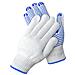 Guanti In Filato Di Cotone 600g Con Punti In Pvc Blu (taglia Unica) - Confezione Da 12 Paia, Presa Migliorata - Foto miniatura 3