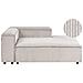 Chaise Longue Versione Sinistra Ardal Velluto A Coste Tortora - Foto miniatura 2