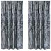 Tenda con tende 2 pcs Grigio argento 175 x 140 cm Velluto - Foto miniatura 1