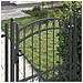 Cancello per recinzione con blocco Grigio 200 x 100 cm - Foto miniatura 4