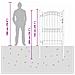 Cancello per recinzione con blocco Grigio 200 x 100 cm - Foto miniatura 8