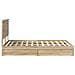 Letto con Contenitore con testiera Rovere Sonoma 140 x 190 cm - Foto miniatura 9