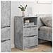 Comodini con cassetto 2 pcs Grigio cemento 40 x 30 x 467 cm - Foto miniatura 4