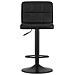 Sgabello girevole HAXU in ecopelle nera regolabile - Foto miniatura 3