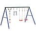 Set Gioco da Esterno con Altalene Trapezio e Altalena a Disco - Foto miniatura 1