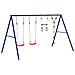Set Gioco da Esterno con Altalene Trapezio e Altalena a Disco - Foto miniatura 5