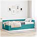 Struttura Letto Angolare con Materasso 2 pcs Turchese Velluto - Foto miniatura 2