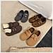 Pantofole Calde Stile Birkenstock Con Suola Spessa - Scarpe Invernali Alla Moda E Confortevoli Brown 35 - Foto miniatura 3